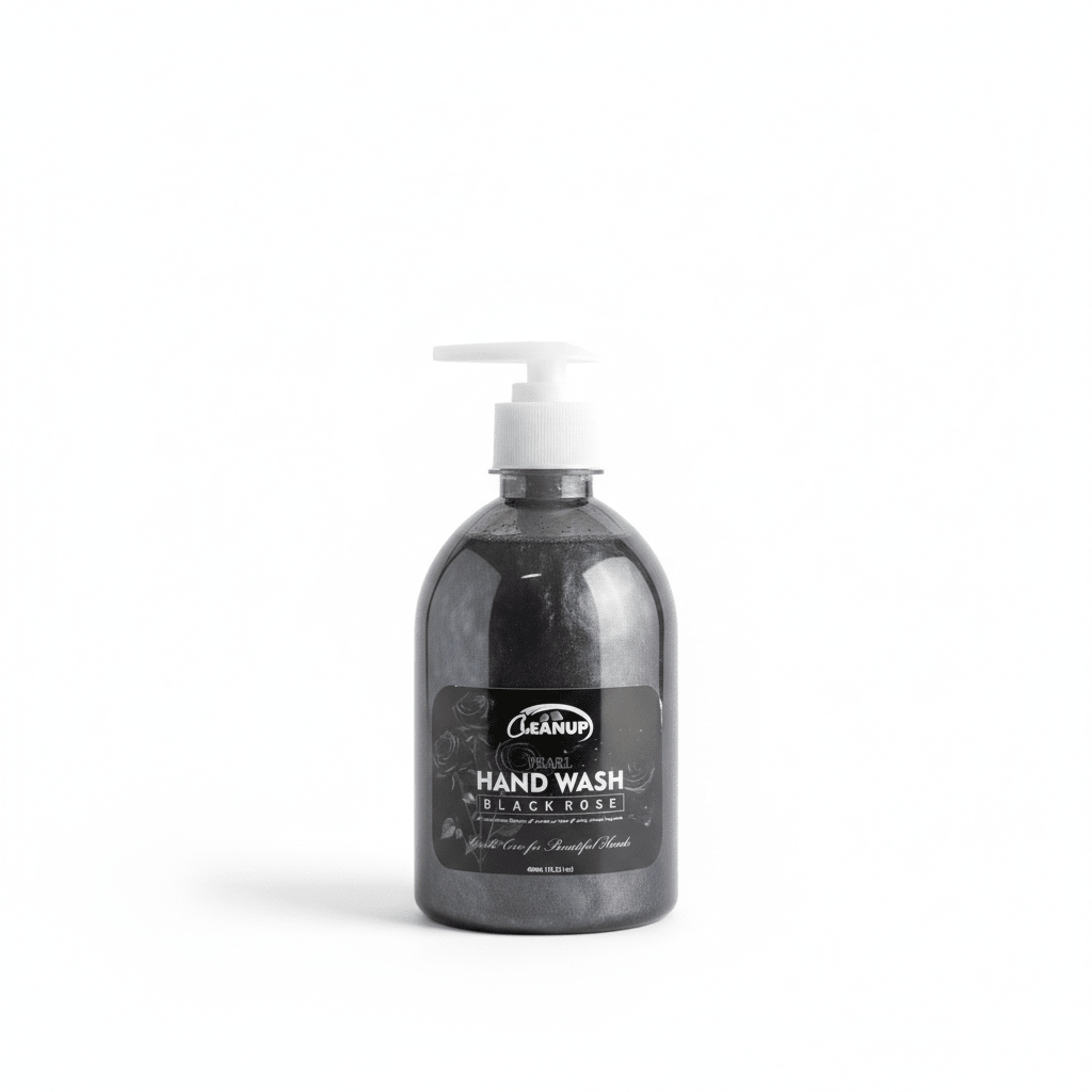 Cleanup Pearl Hand Wash Black Rose bottle design