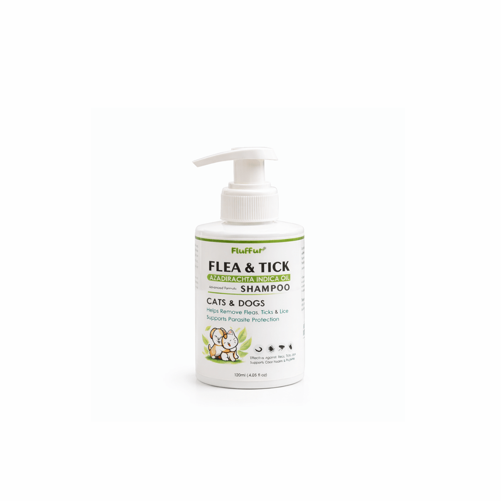 Fluffur Flea & Tick Shampoo for Cats & Dogs