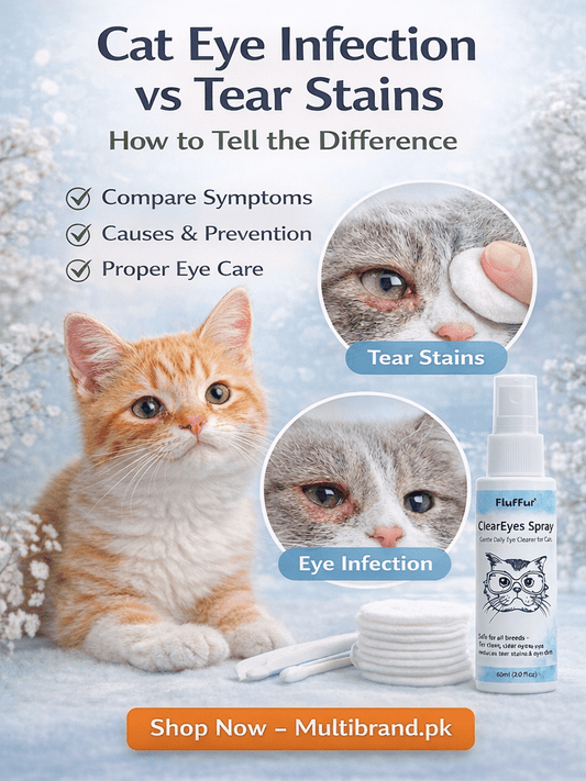 Cat Eye Infection vs Tear Stains