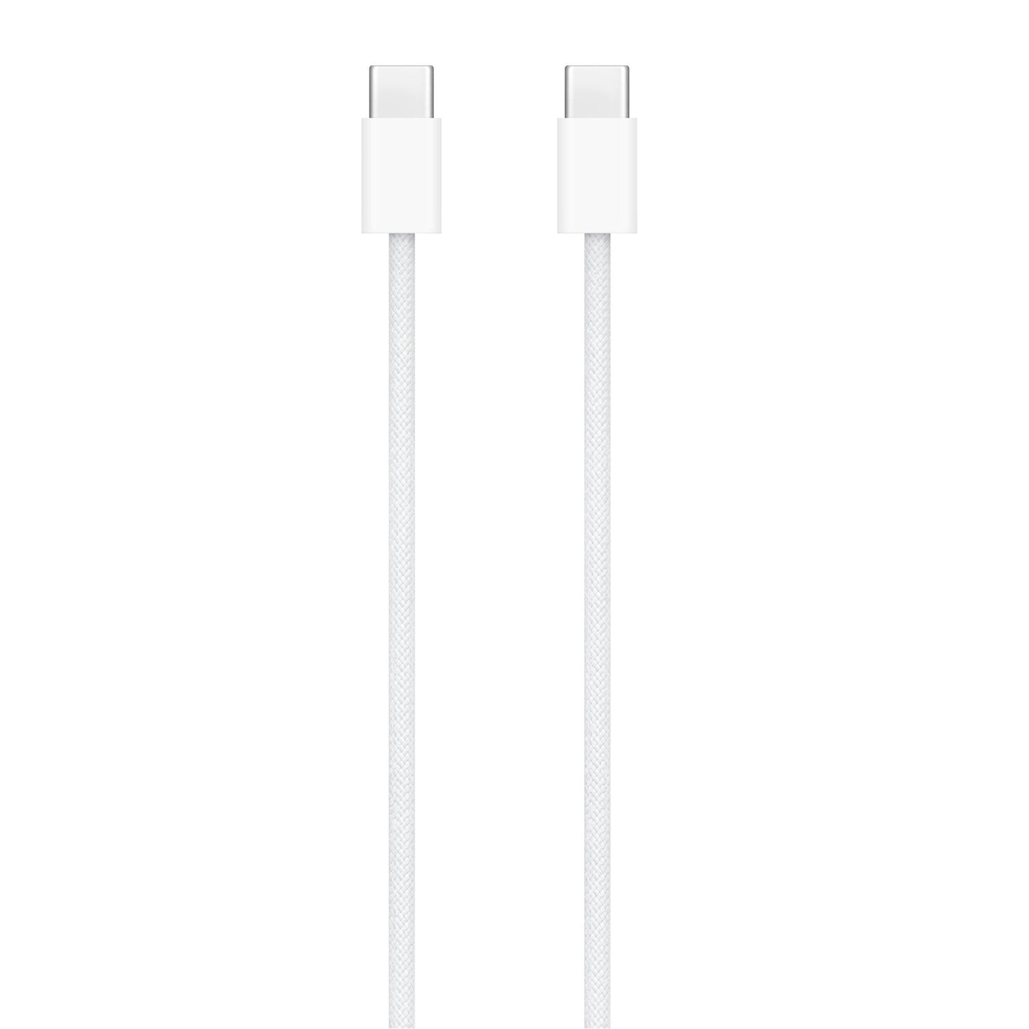 Two white cylindrical objects with metallic ends on a white background