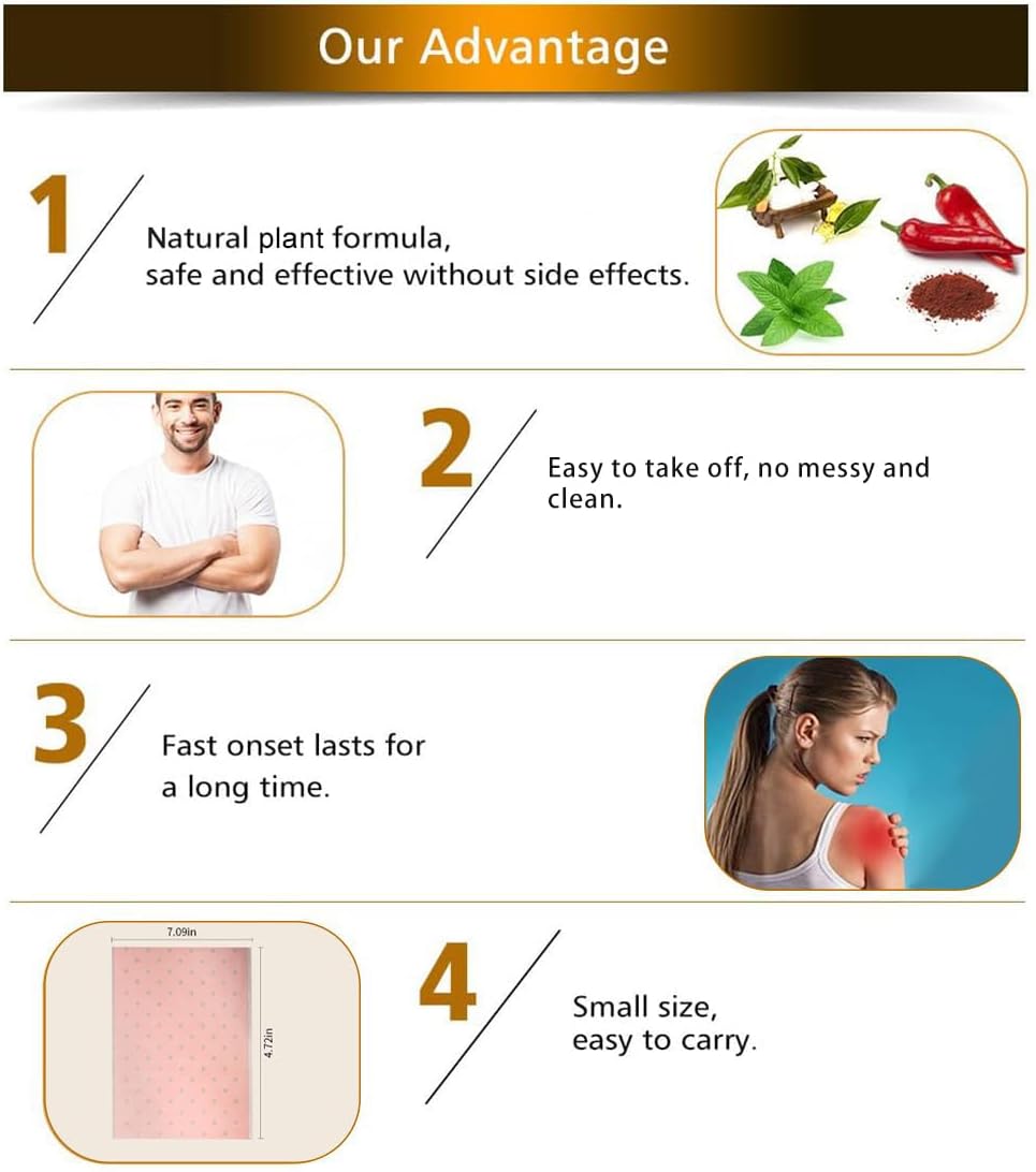 Capsicum Plaster 5 Pcs Pain Relief Patch loji