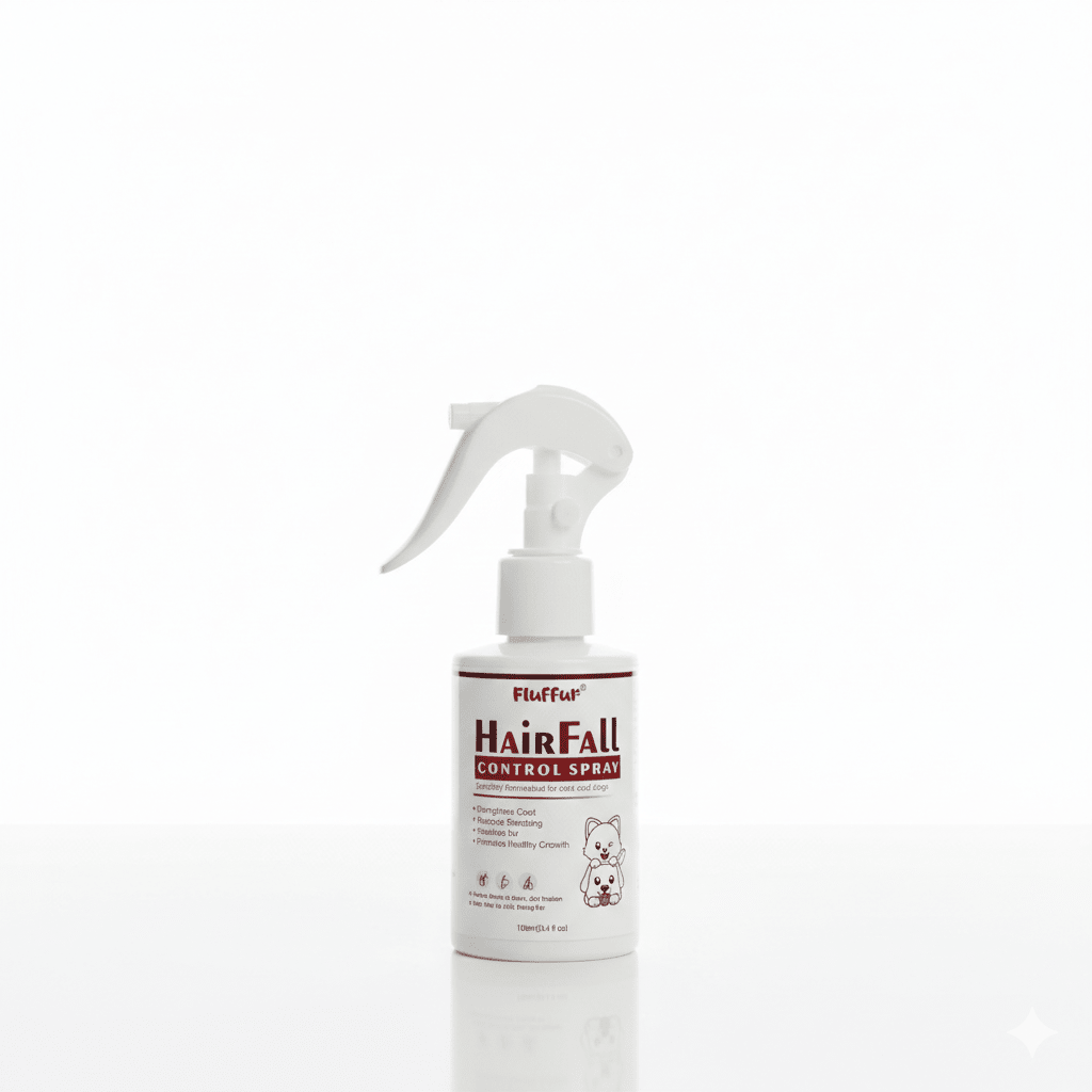 Fluffur HairFall Control Spray for Cats & Dogs loji