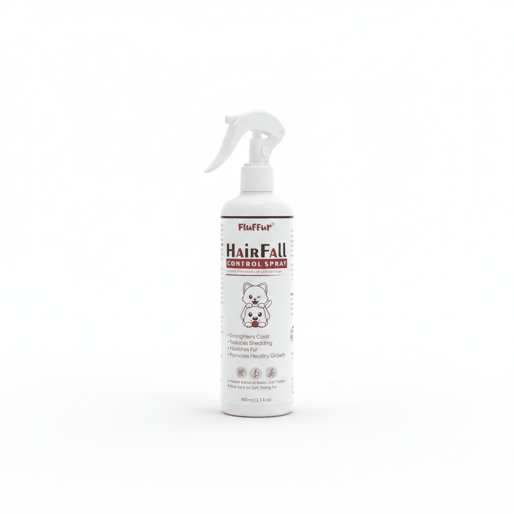 Fluffur HairFall Control Spray for Cats & Dogs loji