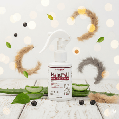 Fluffur HairFall Control Spray for Cats & Dogs loji