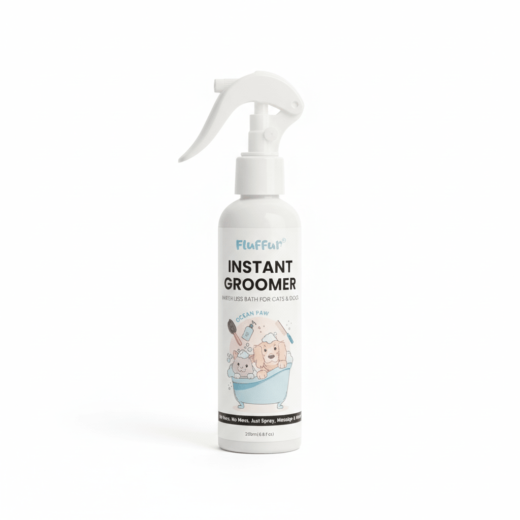 Fluffur Instant Groomer – Waterless Grooming Spray for Cats & Dogs loji