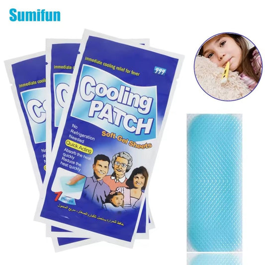 Ice Gel Cooling Patch Headache & Fever Relief Stickers loji