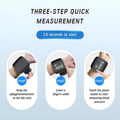 Smart Digital Wrist BP Monitor – Accurate Blood Pressure Machine for Home Use Medonik