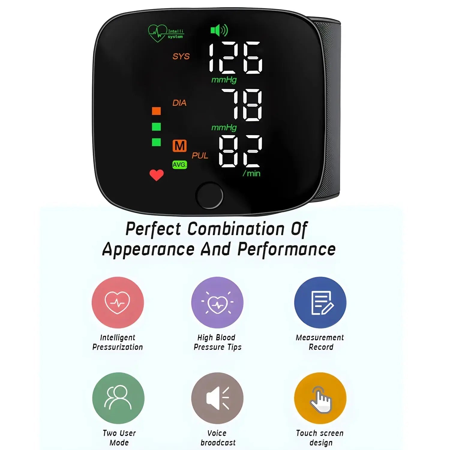 Smart Digital Wrist BP Monitor – Accurate Blood Pressure Machine for Home Use Medonik